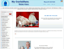 Tablet Screenshot of mycrystalaura.com.au